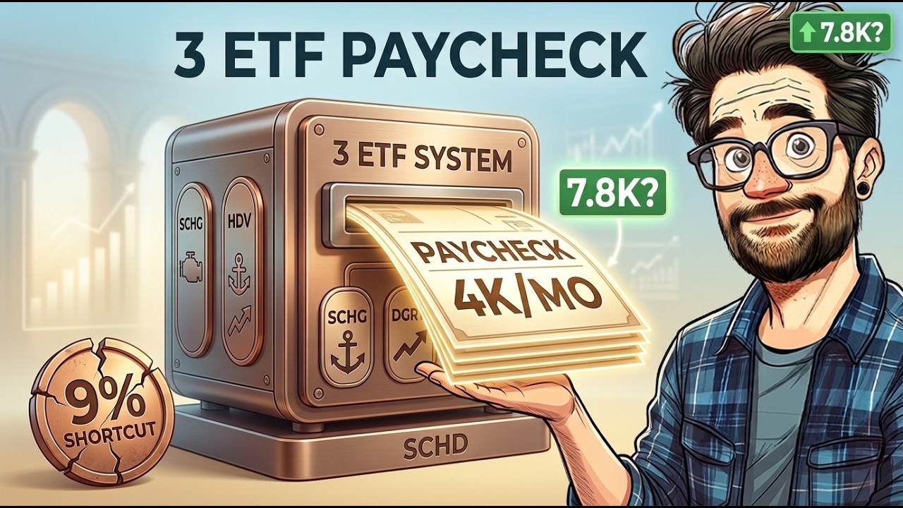 Как получать 4000 долларов в месяц на дивидендах всего с 3 ETF?