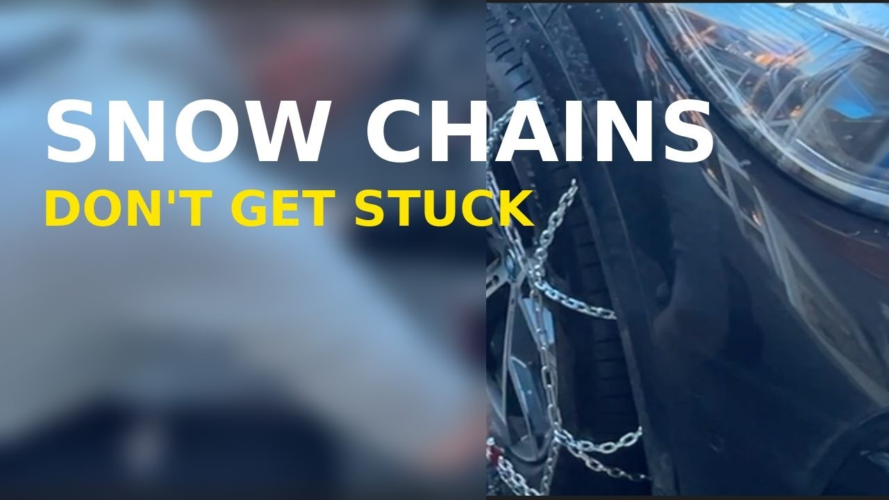 Putting Snow Chains On For The First Time (Easy Guide)  Winter Driving — Snow Chains Step by Step