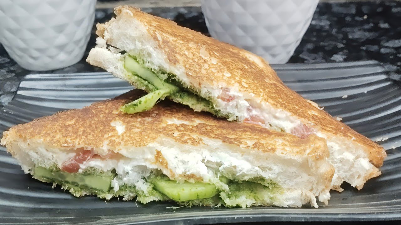 Veg Cheese Grilled Sandwich without grill machine I Street style Veg cheese Grilled sandwich