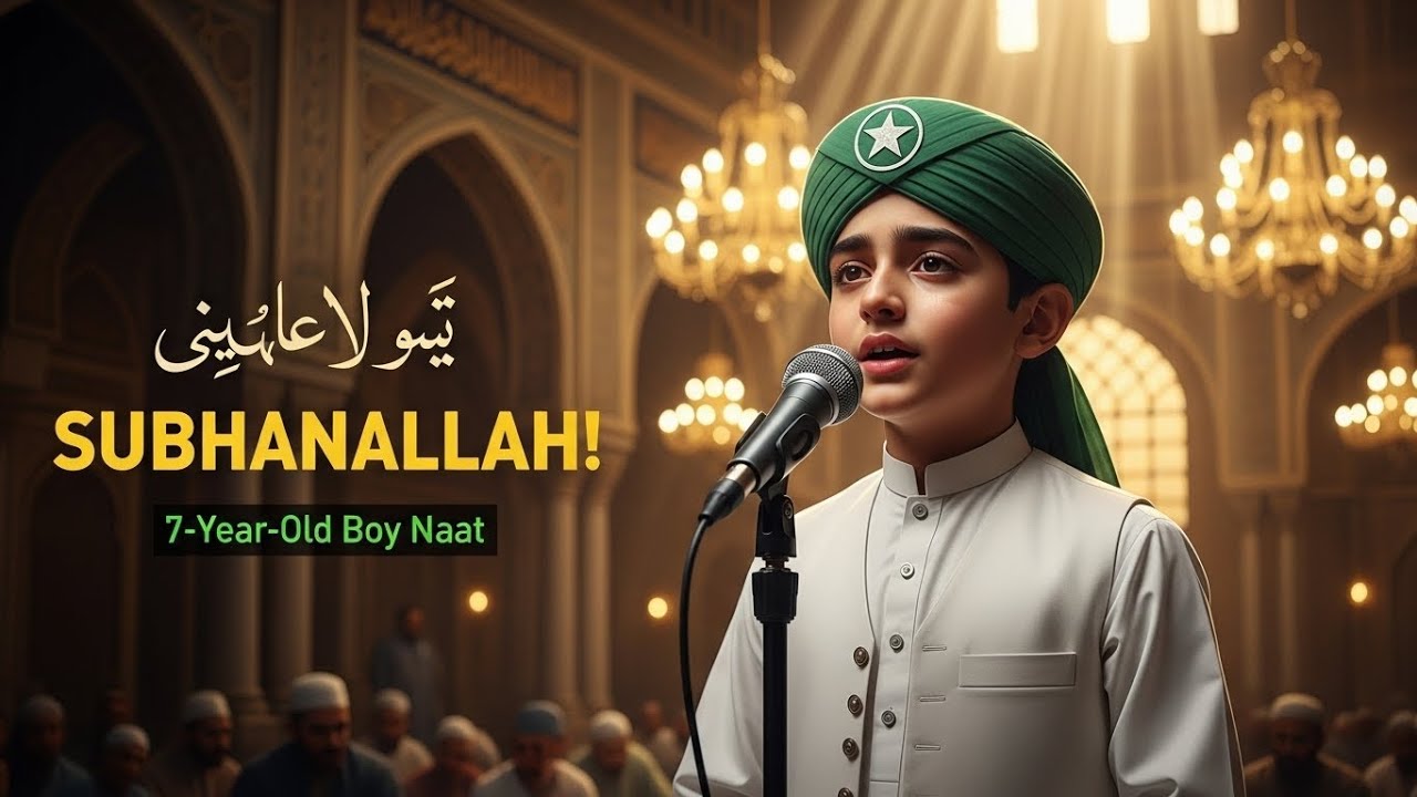 SubhanAllah! 7 Year Old Child Recites Ya Nabi Salaam Alaika in Masjid