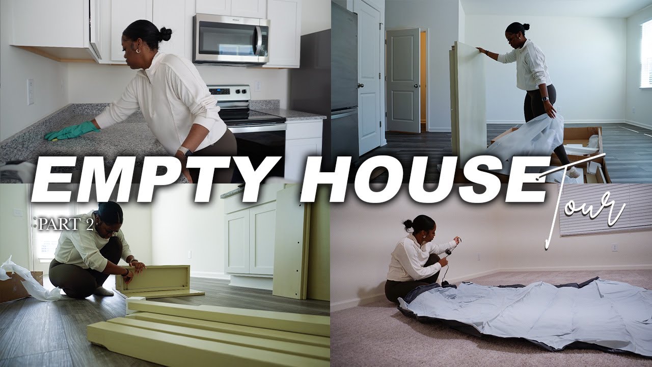 EMPTY HOUSE TOUR PT 2 | DAY 1 IN MY NEW TOWNHOME