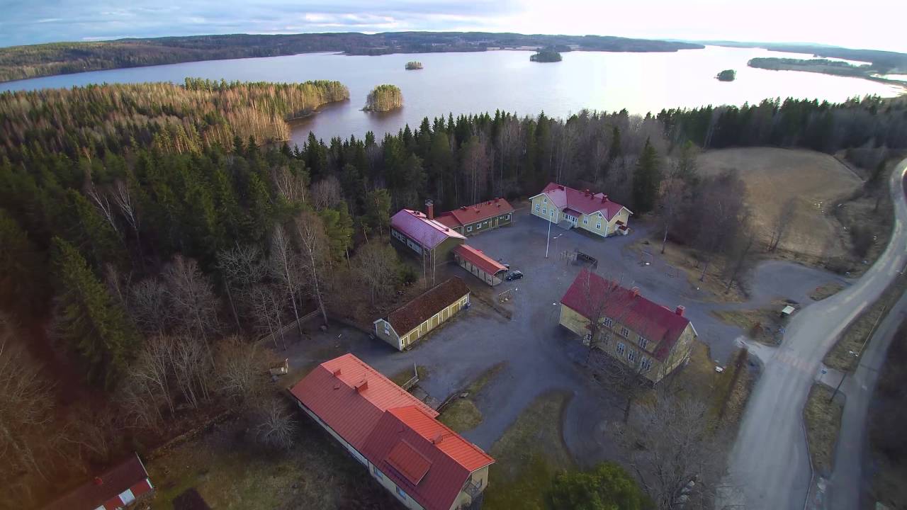 Aerial View - Siuron koulu, Kulju, Myllynmäki 4K