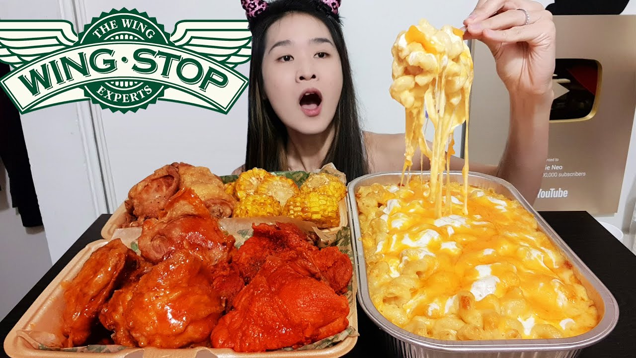 ОЧЕНЬ СЫРНЫЙ! НОВИНКА от Wingstop: куриные бедра с макаронами и сыром — острый куриный мукбанг с ...