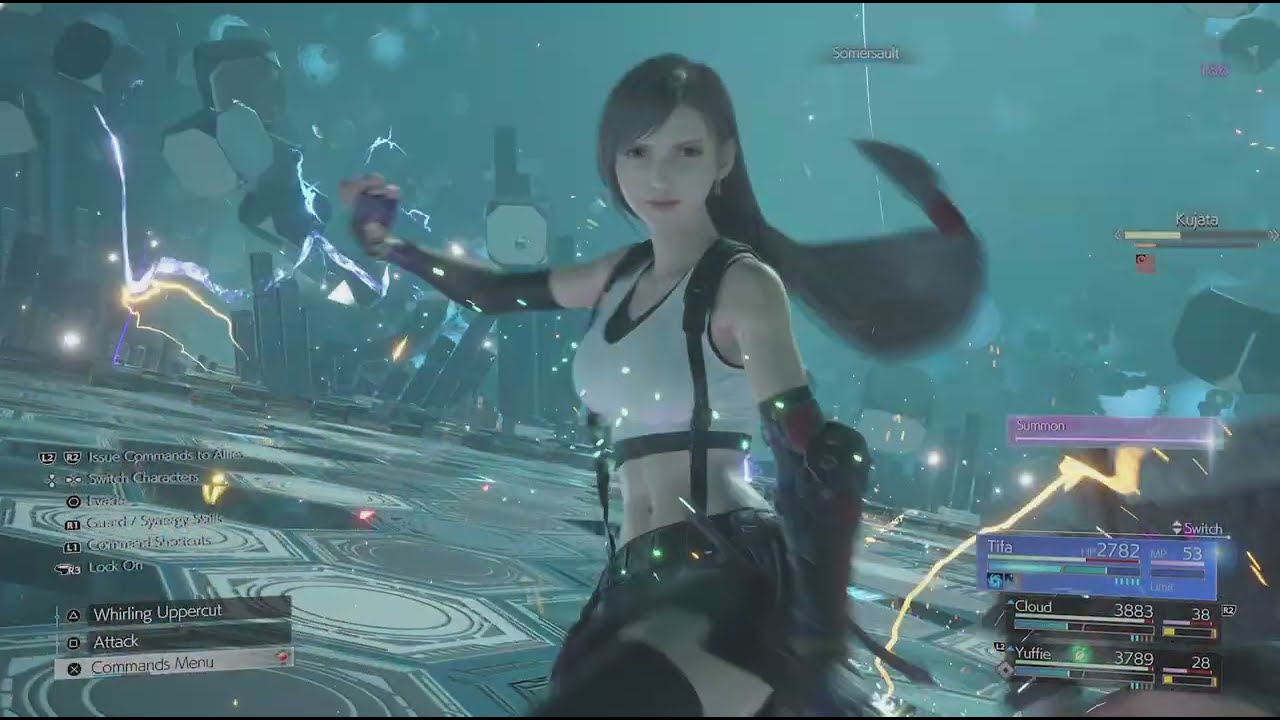 FINAL FANTASY VII Freight train Tifa