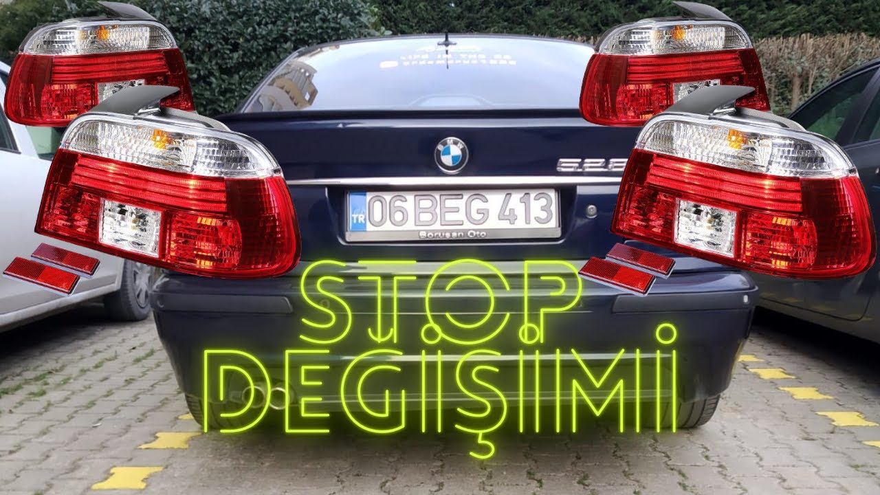 BMW E39  ÇATLAK STOP DEĞİŞİMİ / ÇÖZÜMÜ / PAZAR GÜNÜ DÜKKAN AÇTIRDIK!