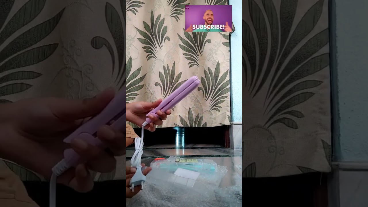 Mini straightener from meesho | mini hair straightener unboxing #shorts #aesthetic