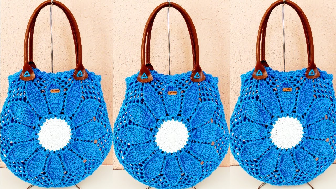 Bolsa/ Sacola Praia  em  crochê Passo a Passo   Oscar  Menezes