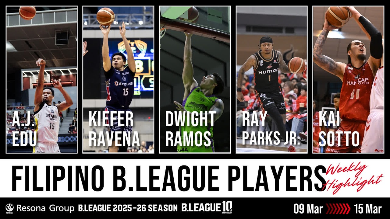 Filipino Players 2025-26 Weekly Top Plays | 03/09/2026 - 03/15/2026