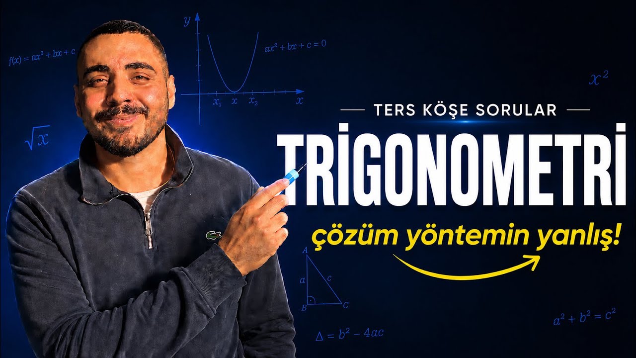 GÖREMEYENE ZOR GÖRENE ÇOK KOLAY TRİGONOMETRİ SORUSU! | Ters Köşe Sorular