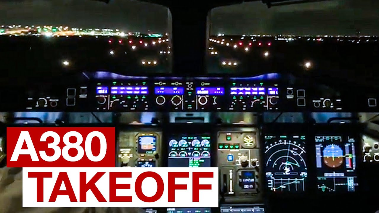 A380 Heavy Takeoff.. Using all that Runway..