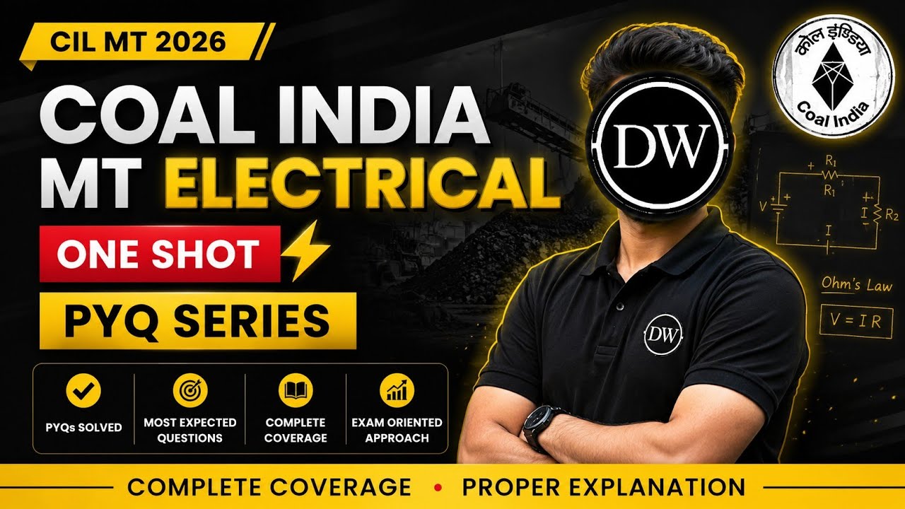 ​CIL MT Electrical 2026 | Coal India MT Electrical Previous Year Questions (One Shot) #oneshot #exam