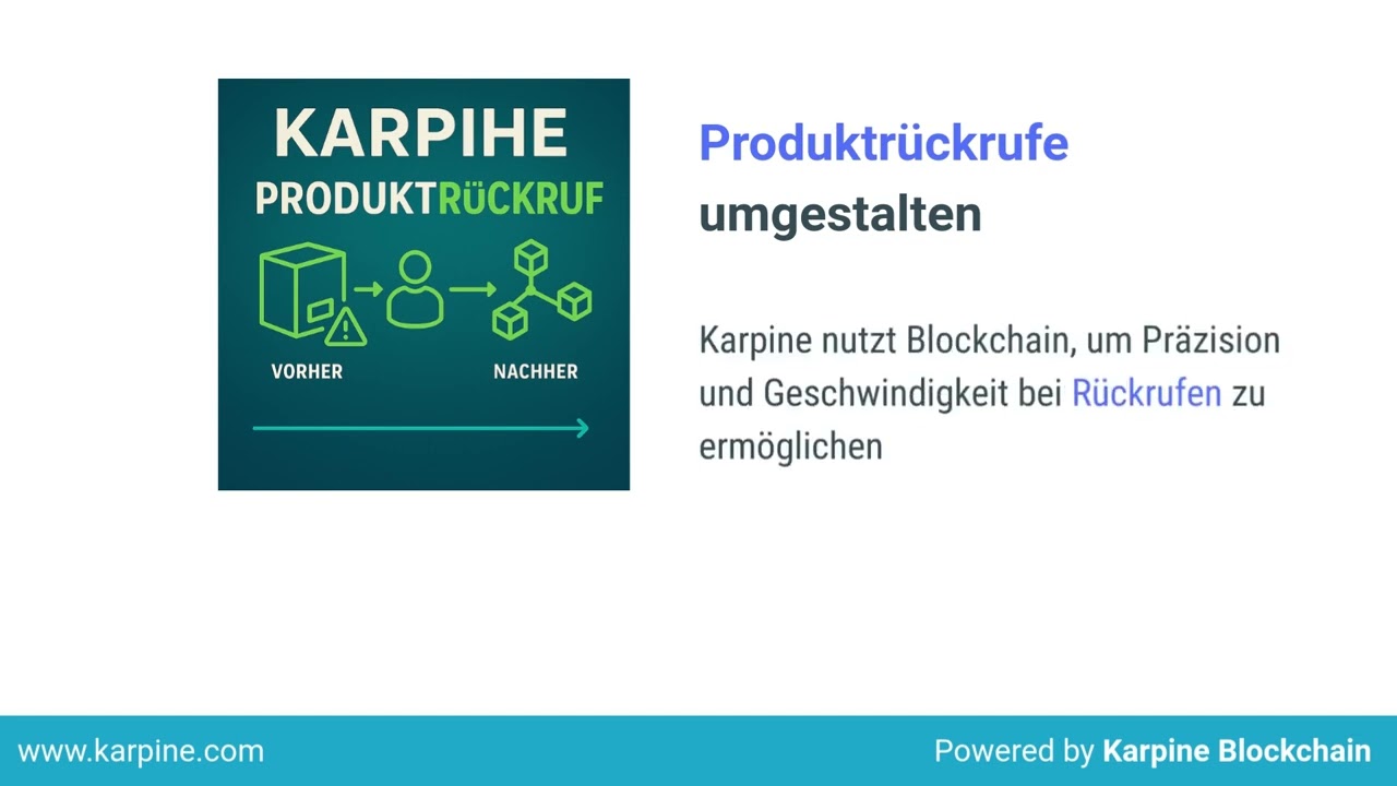 Effizienzsteigerung bei Produktr&uuml;ckrufen mit Blockchain-Technologie