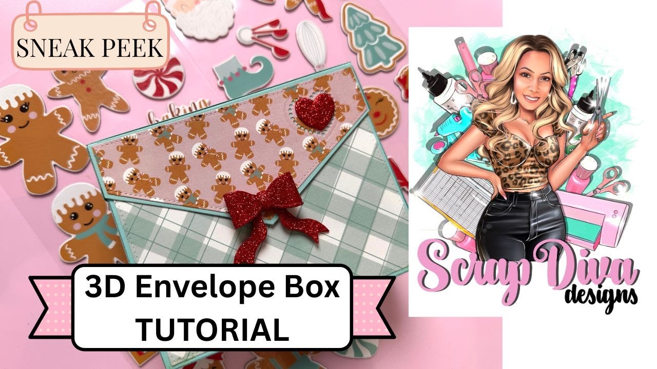 Scrap Diva Designs | Предварительный обзор | Учебное пособие по 3D-конверту