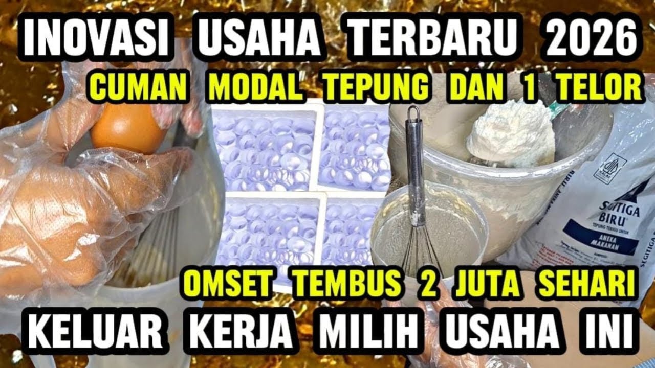 INOVASI TERBARU 2026 - RESEP 1 TELOR OMSET 2 JUTA SEHARI TEMBUS DIAJARI CARA BUATNYA DENGAN JELAS