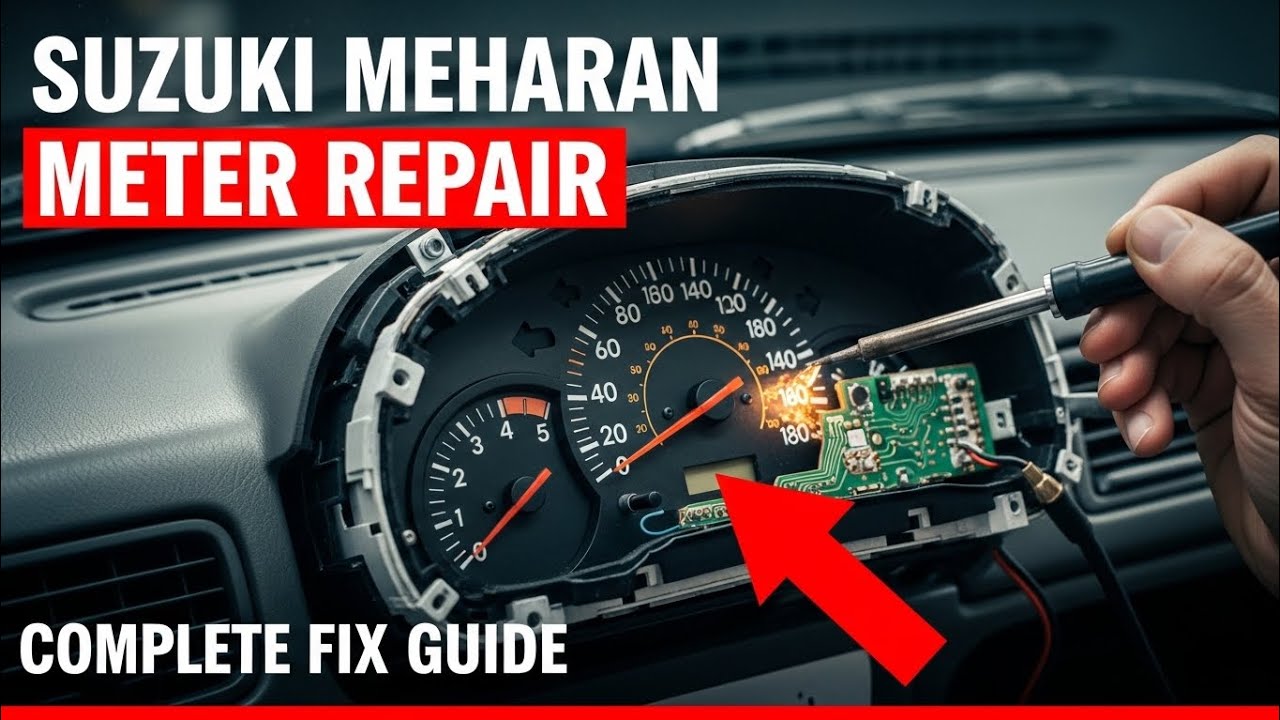 Suzuki Mehran meter repair Karne ka tarika and pinout wiring diagram