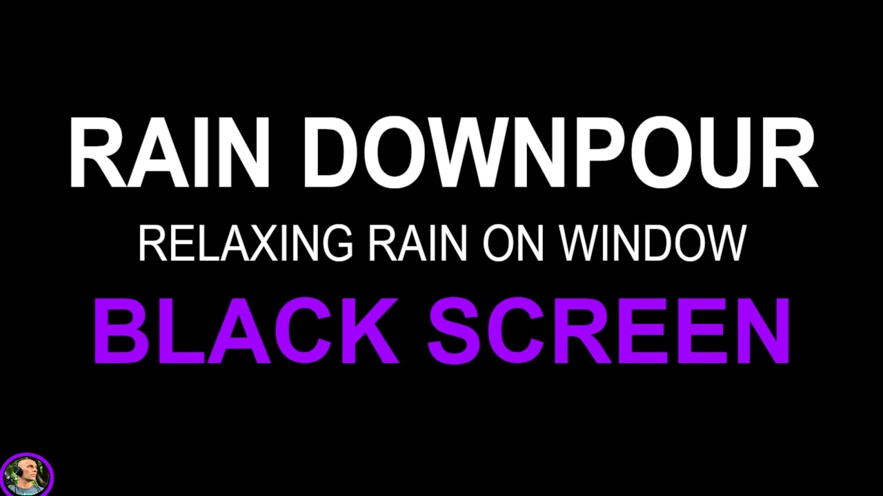 Rain On Windows, Heavy Rain No Thunder Black Screen, Relaxing Rain Sounds For Sleeping, Sleep Aid
