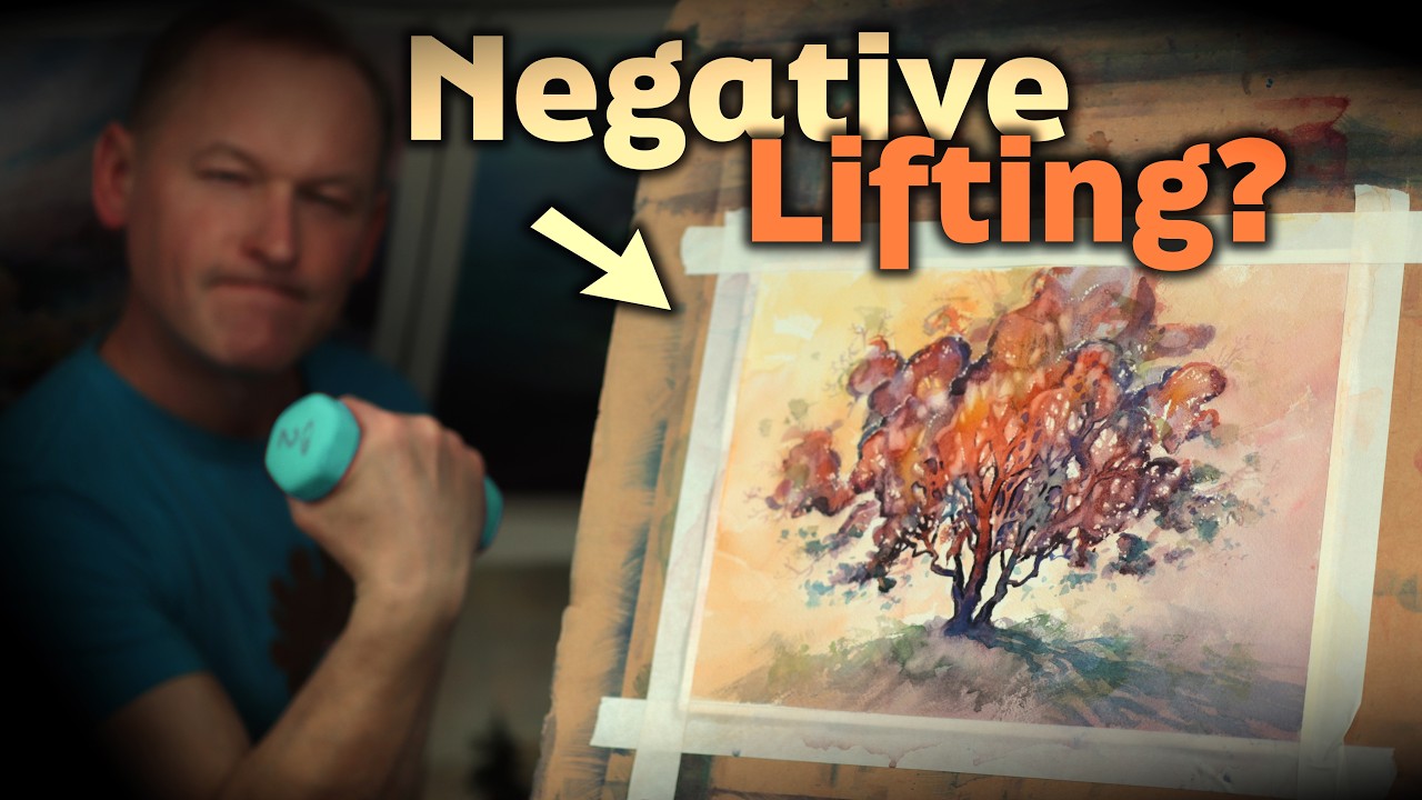 Lifting Paint and Negative Shape Painting in Watercolor
