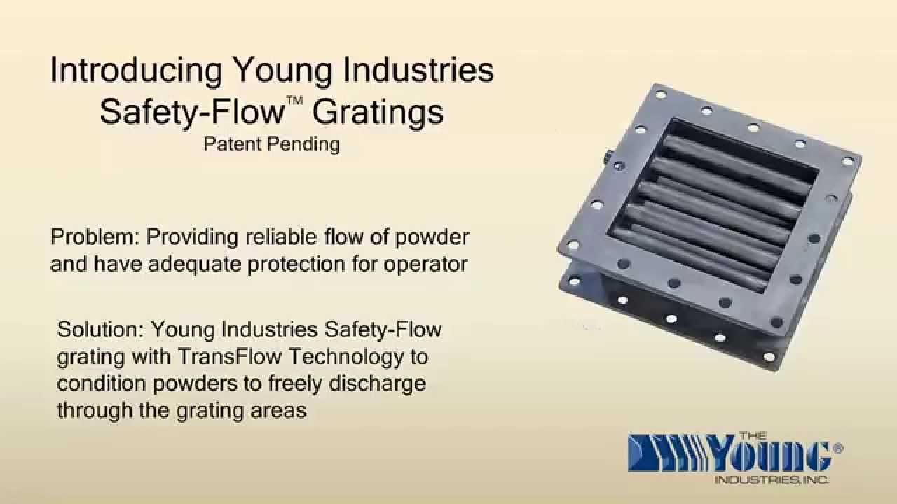 Powder handling gratings designed to eliminate bridging and protect your operator