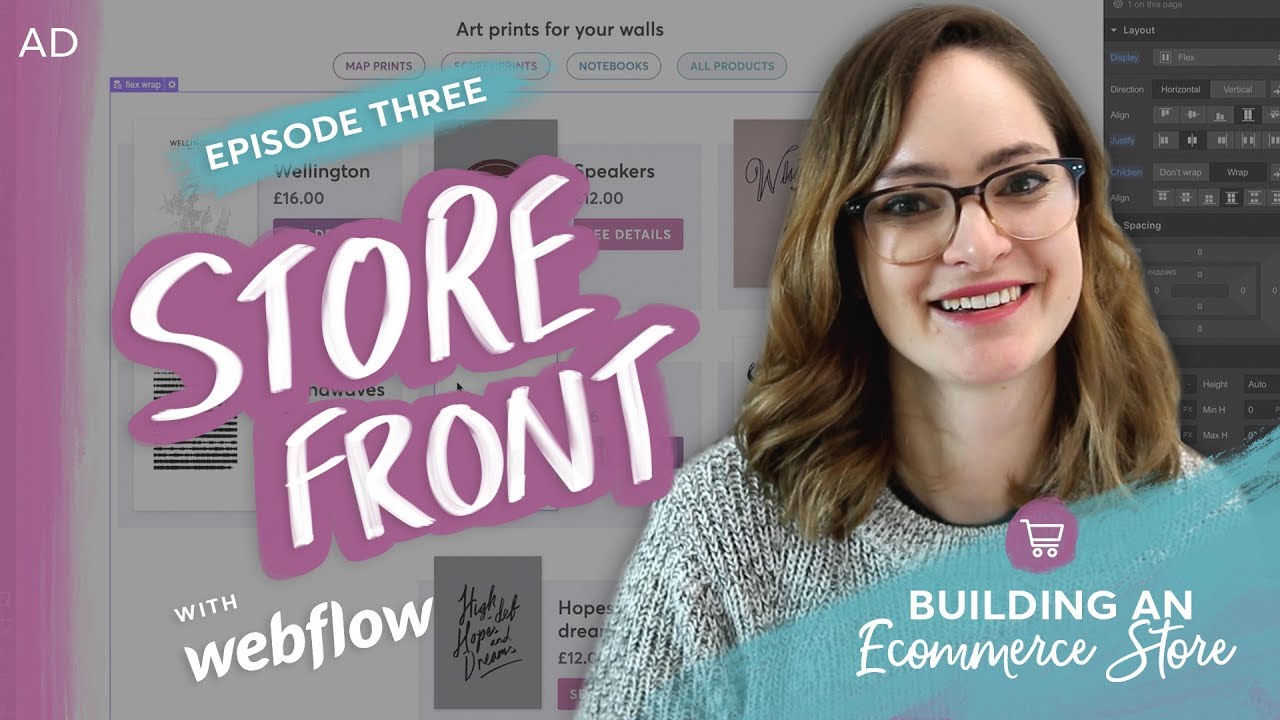 Building a store front & category page | Webflow Ecommerce series - Episode 3