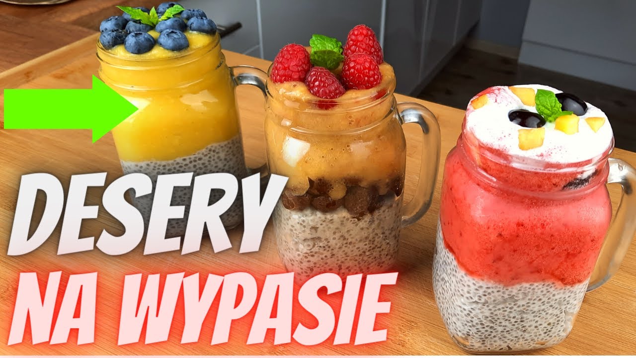 😮 3 SZYBKIE PRZEPISY NA PUDDING CHIA Z MLEKIEM KOKOSOWYM I OWOCAMI | Nutka Smaku
