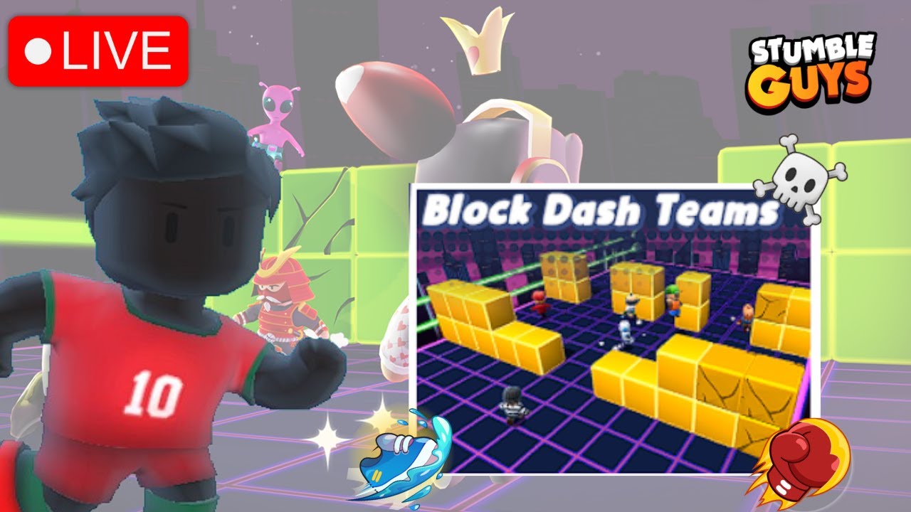 🔴 Stumble Guys Live 🔥ASIA Server Block Dash | 0.94