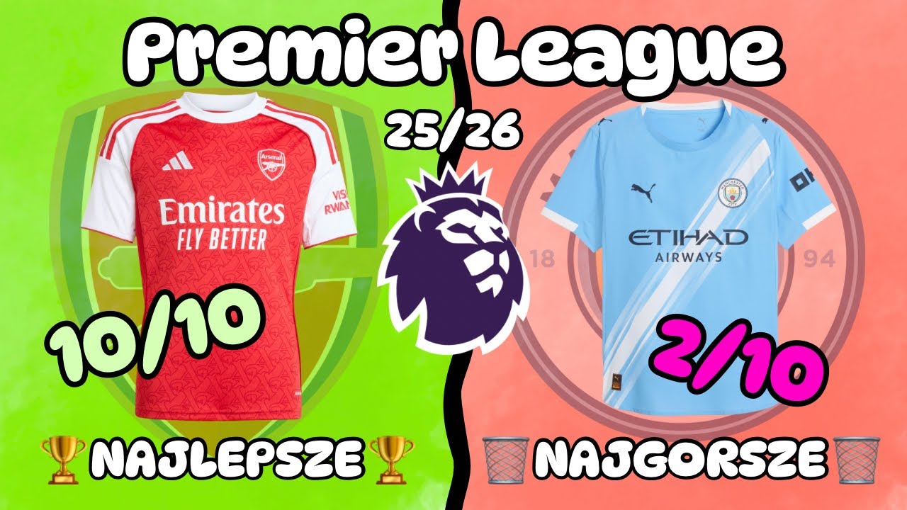 NAJLEPSZE VS NAJGORSZE koszulki Premier League 25/26