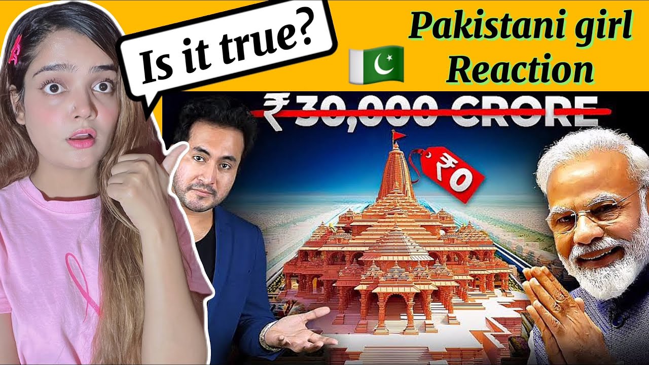 How Ram Mandir made with 0 money Pakistani girl Reaction @GauravThakur-GSF