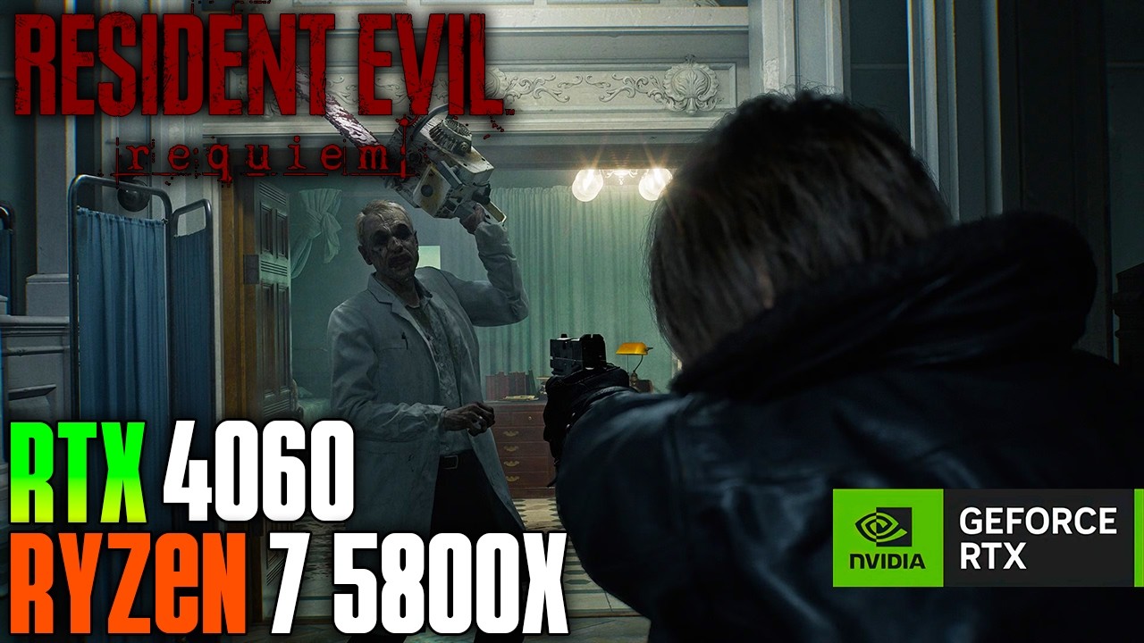 Resident Evil 9 Requiem Performance Test | RTX 4060 + RYZEN 7 5800X | 1080p + DLSS 4!