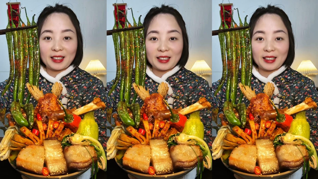 【ASMR】【MUKBANG】🍖🔥 Traditional Chinese Feast – So Tender & Flavorful!