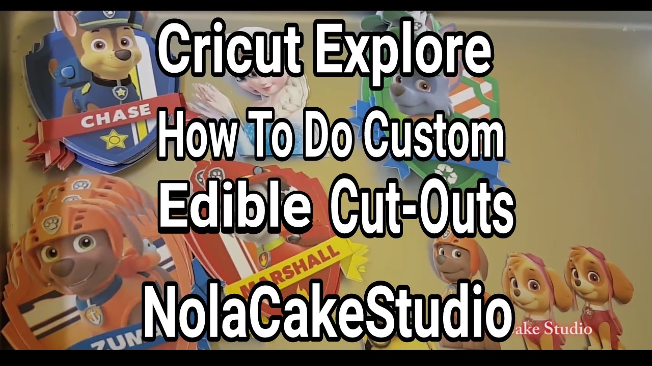 Cricut Explore Tutorials: Custom Edible Cut-Outs For Parties
