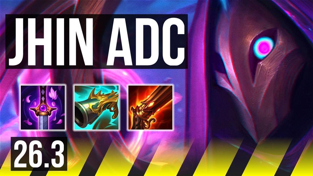 JHIN & Karma vs DRAVEN & Bard (ADC) | 51K damage | KR Grandmaster | 26.3