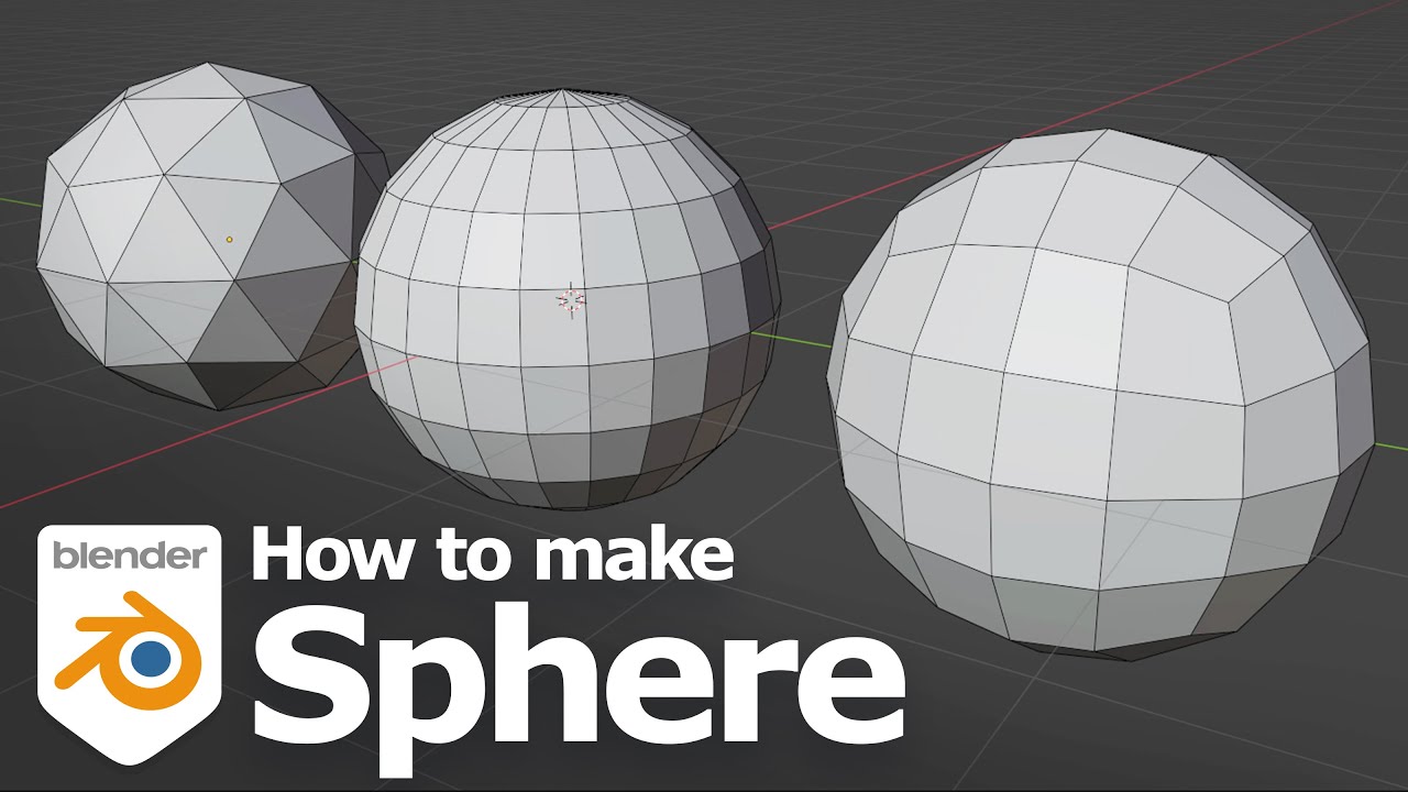Blender: как создать сферу | Quad Sphere | UV Sphere | Ico Sphere