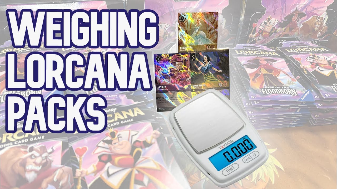 Weighing 69 Disney Lorcana Packs