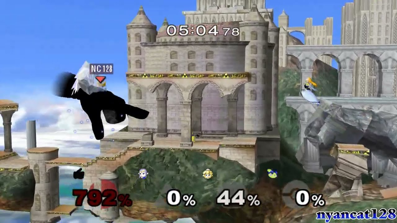 Super Smash Bros. Melee: All Star Mode As Dark Crazy Hand