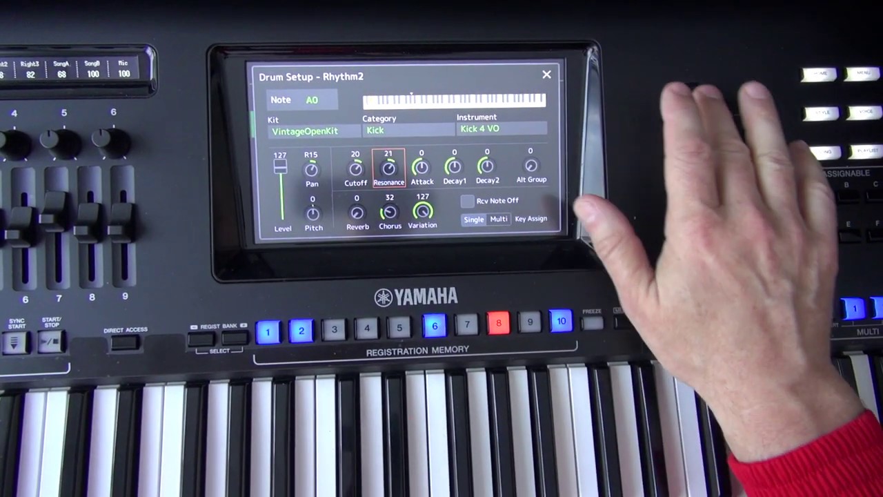 Drum setup and registration problem - Genos