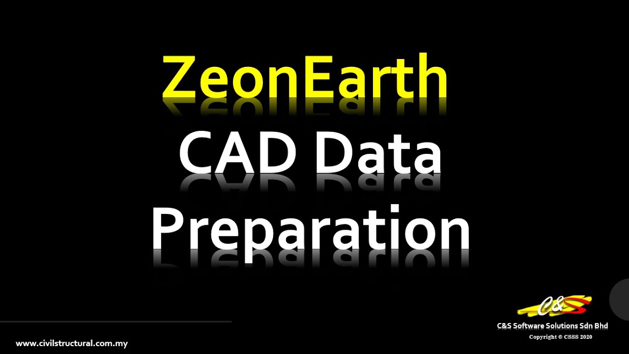 ZeonEarth-3D Earthworks: CAD Data Preparation