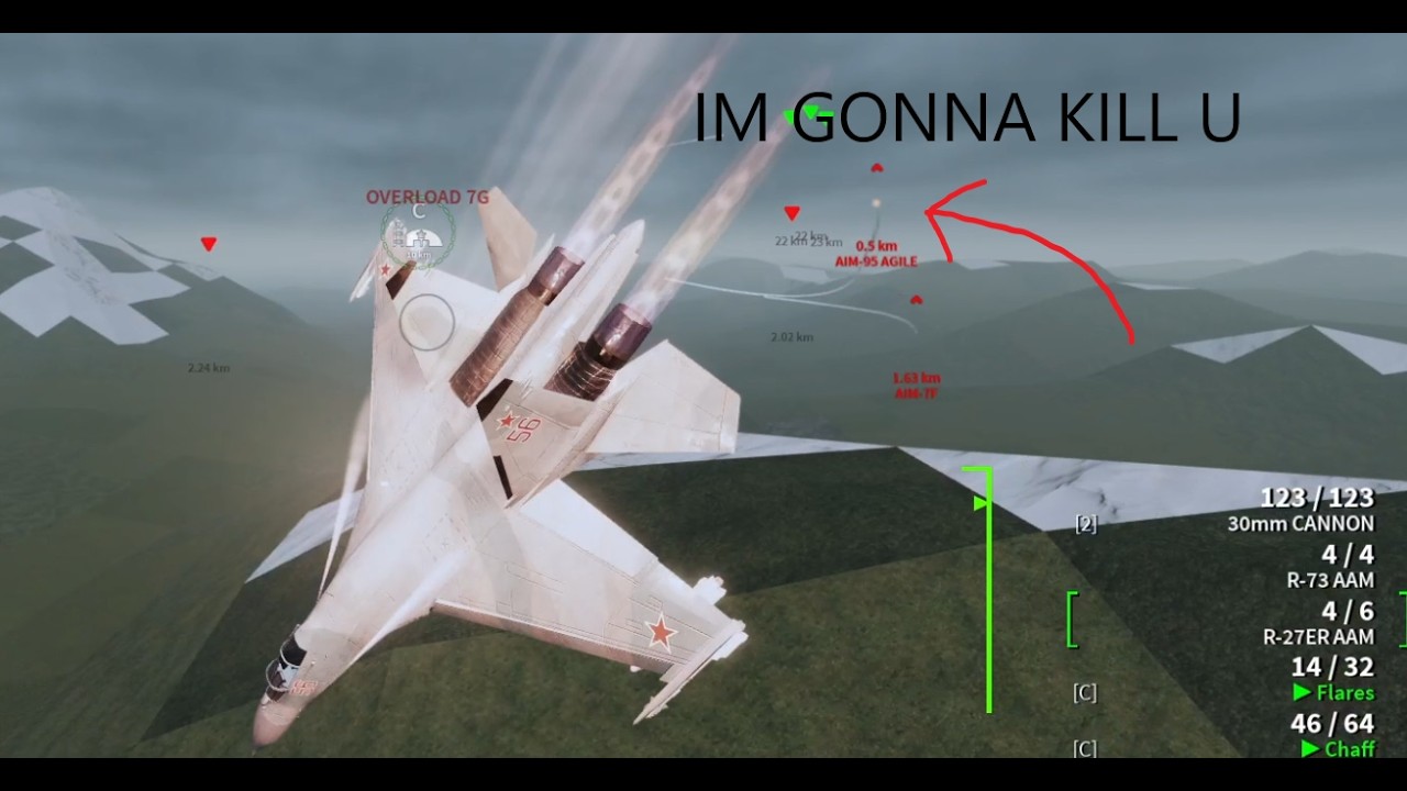 Su 27 Wings of Glory Roblox gameplay 1 *first vid*