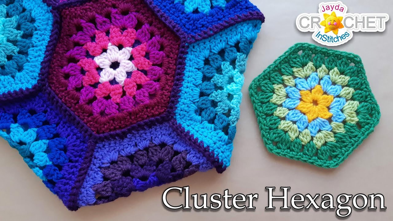 Granny Cluster Hexagon Motif - Crochet Pattern & Tutorial
