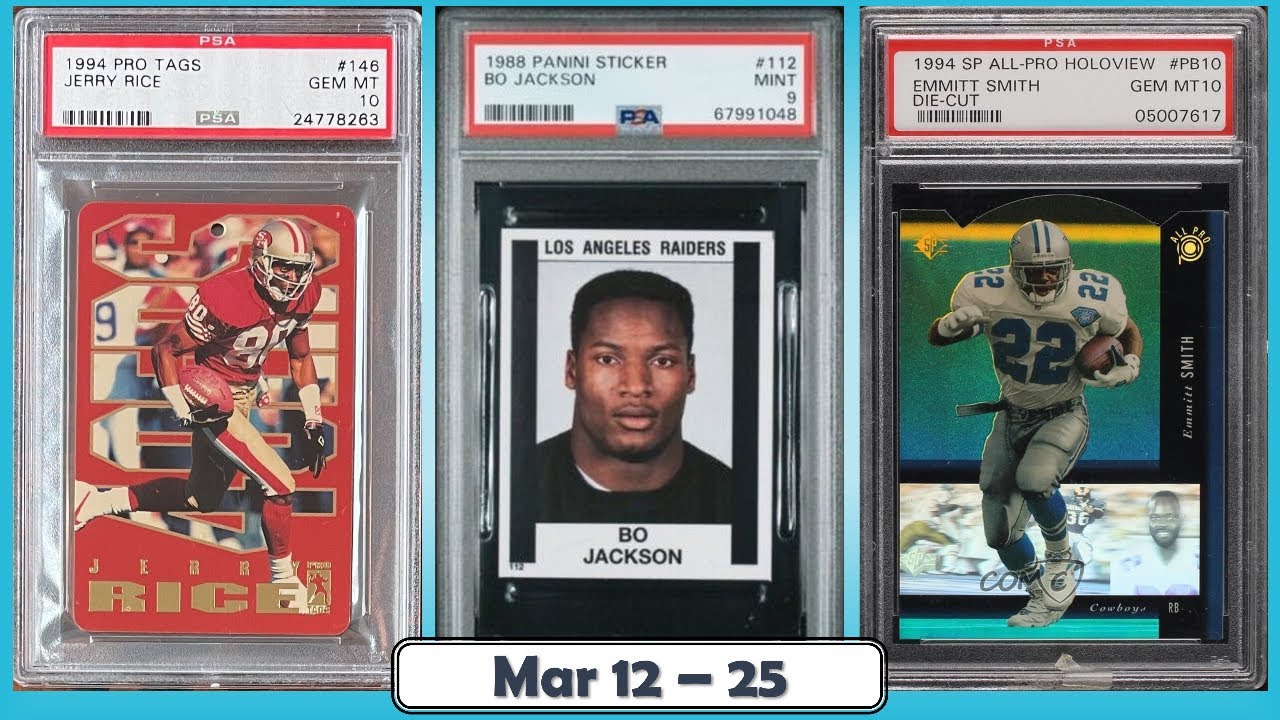 TOP 25 Highest Selling Football Cards from the Junk Wax Era on eBay | Mar 12 - 25, Ep 102