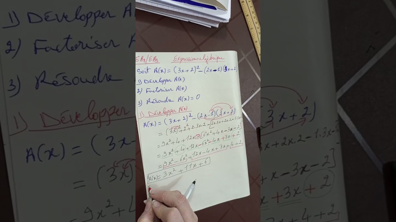 EB8 & EB9✍️✍️✍️Expressions algèbrique👩‍🏫👩‍🏫👩‍🏫