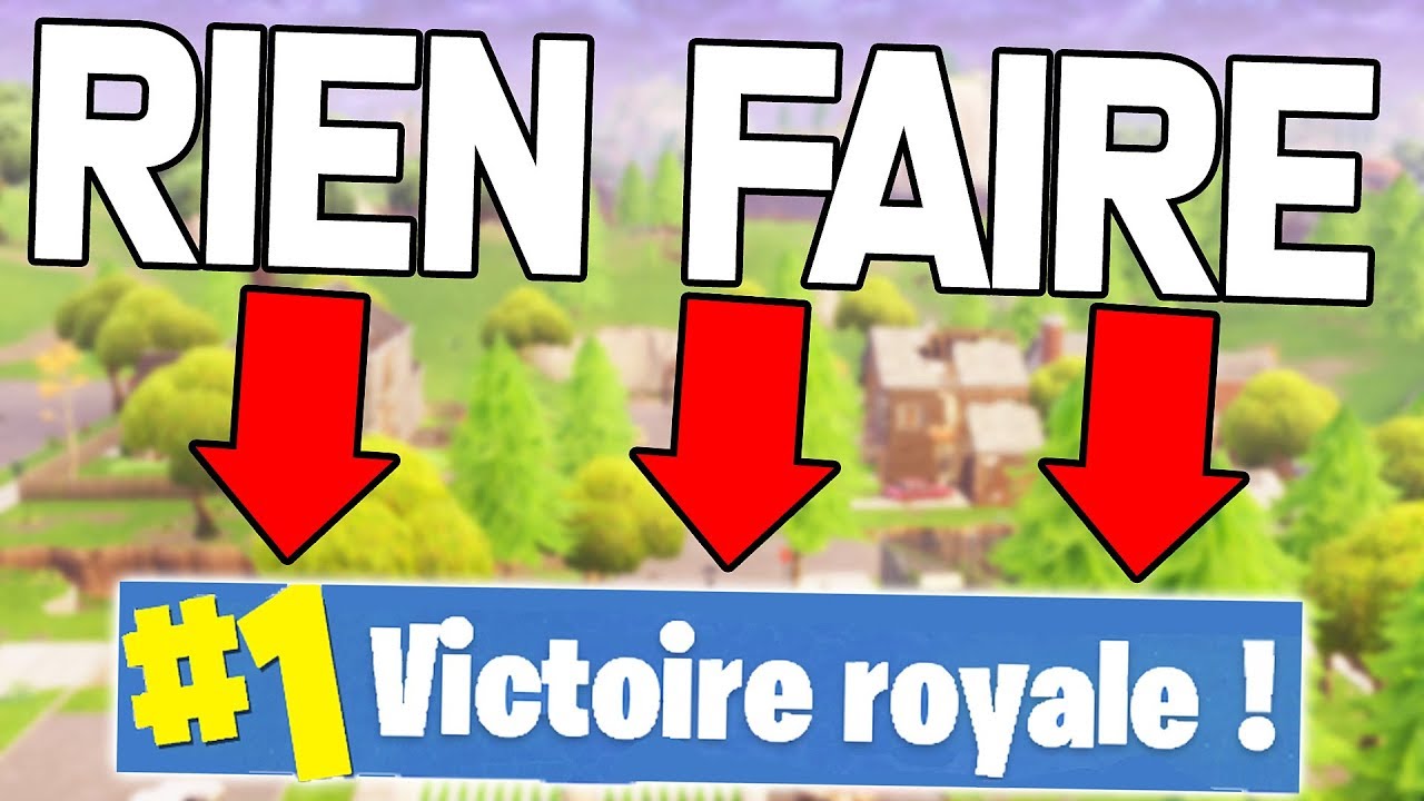 J'AI GAGNÉ SANS RIEN FAIRE ! | Fortnite Battle Royale