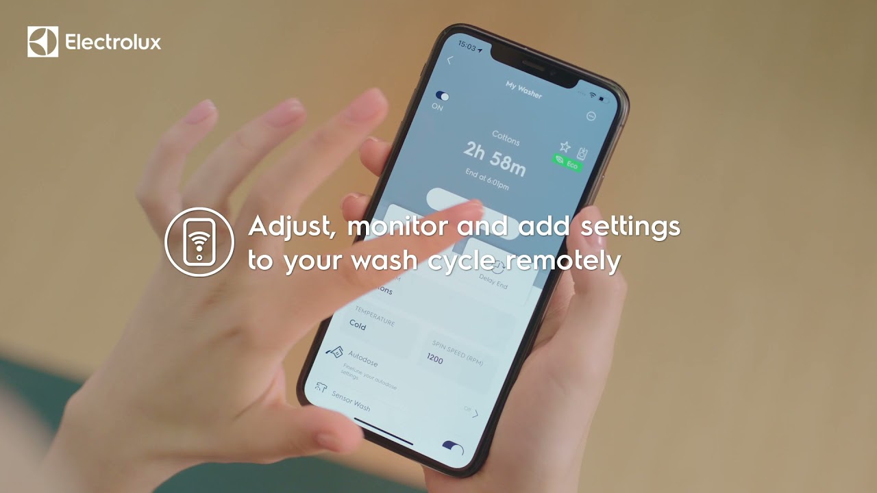 Electrolux New UltimateCare - Wifi Connectivity - Connected care with life app