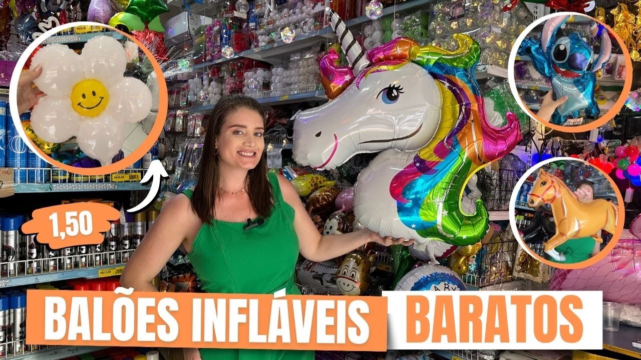 BALÕES BARATOS NA 25 DE MARÇO - BALÕES INFLAVÉIS DIRETO DA IMPORTADORA - JMS PRESENTES