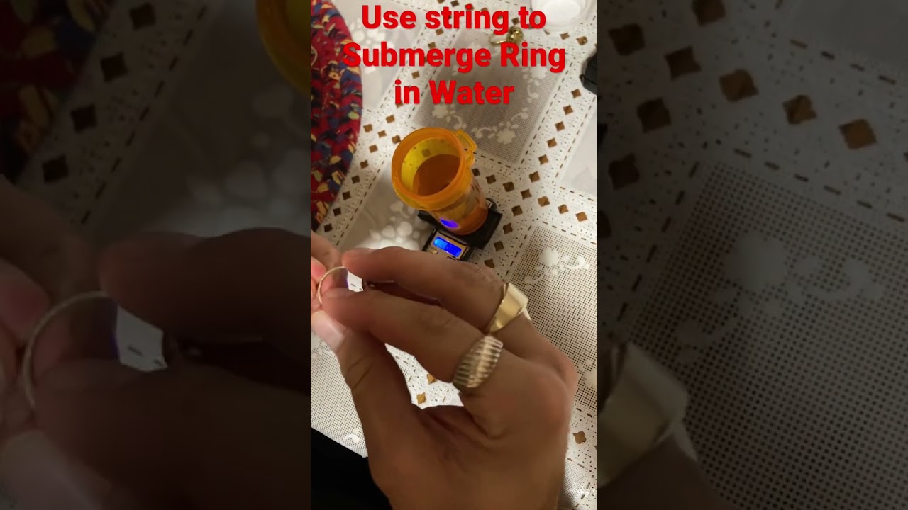 How to Determine Purity of Gold by Water Displacement Finding The Density of Alloy confirming 10K