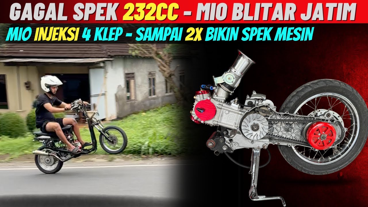 BORE UP & STROKE UP MIO 4 KLEP INJEKSI BLITAR JAWA TIMUR