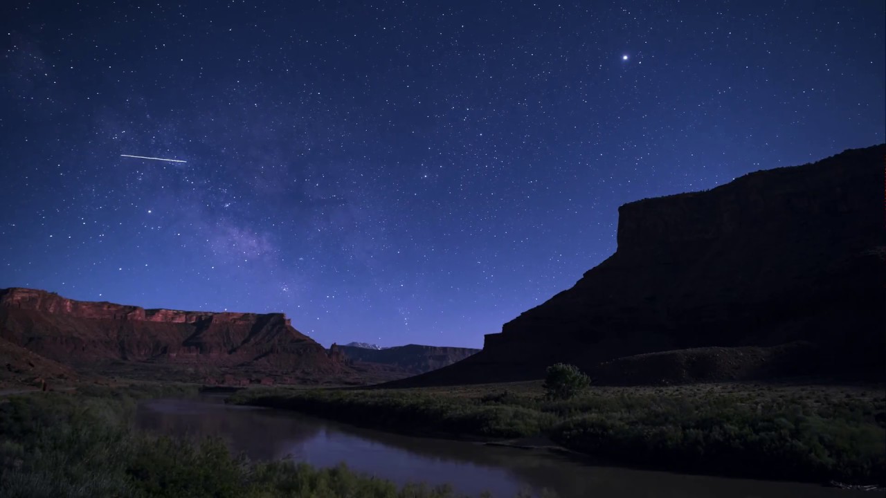 Milky Way Rising over Fisher Towers ~ Time-lapse, Moab, Utah