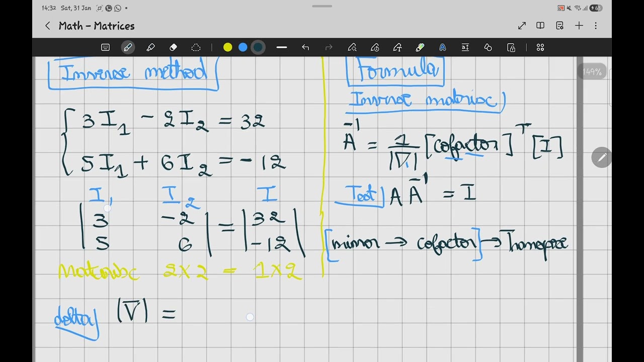 Matric Mastery: Converting Equations to Matrix Form and Finding Determinants