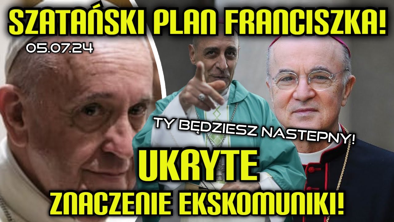 Abp VIGANO EKSKOMUNIKOWANY! PAPIEŻ FRANCISZEK i jego TAJNY PLAN LIKWIDACJI TRADYCJI! #mszatrydencka