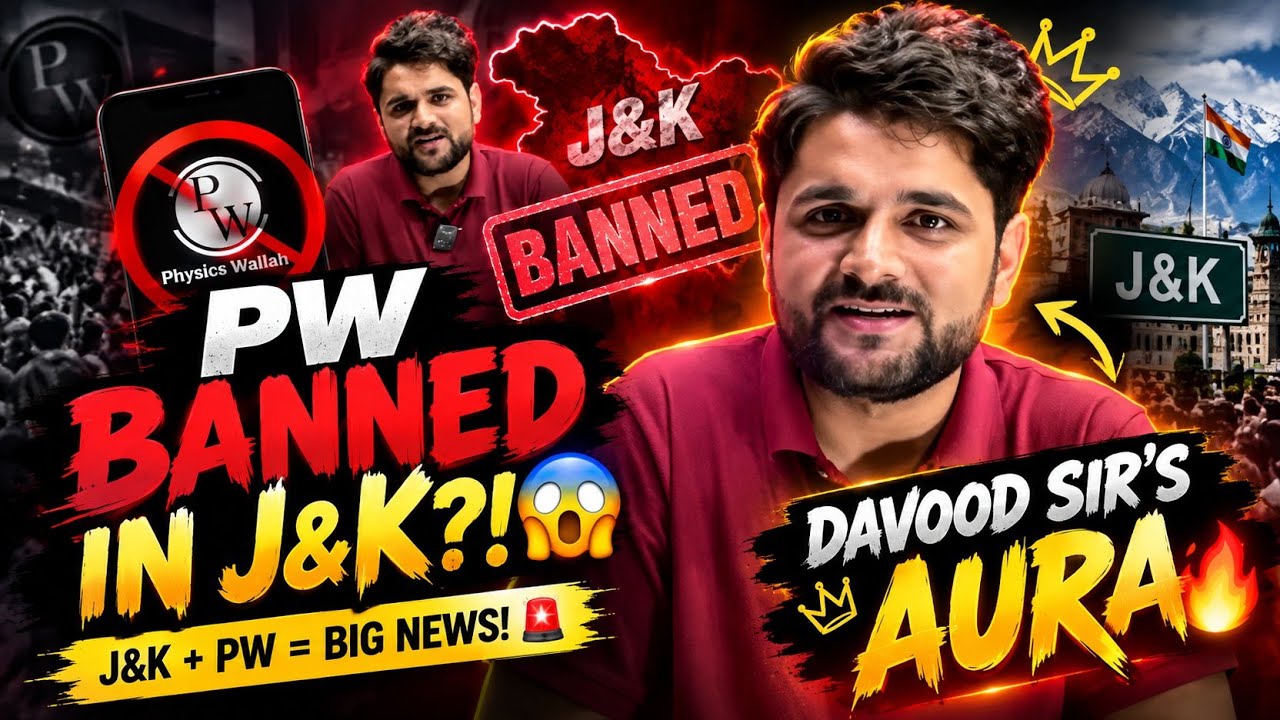 🔥 Why Is PW Banned in J&K| Davood Sir&rsquo;s Unmatched Aura 😱#viral#trending#davoodsir #pw#jkbose wallah