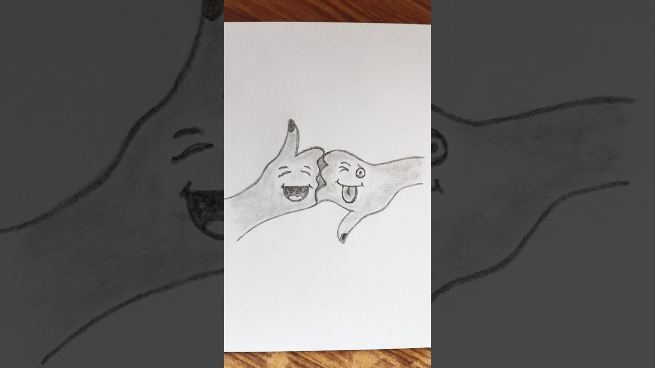 Best Friends Hand Drawing💑🤝#art#drawing#viral#trending#bestfriend#friendship#subscribe#support#views